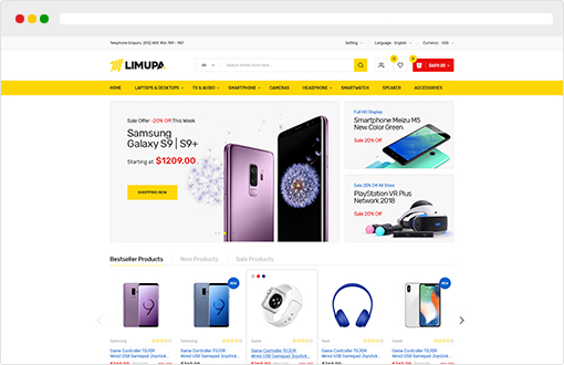 Limupa - Digital, Electronics & Technology Shopify Theme