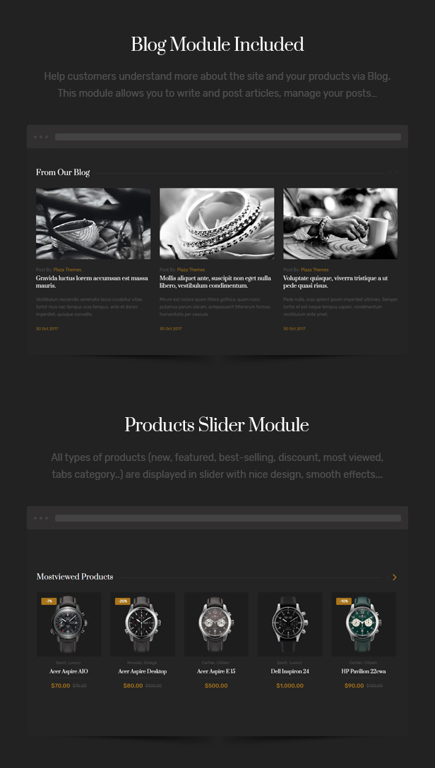 Dark Shopify Theme