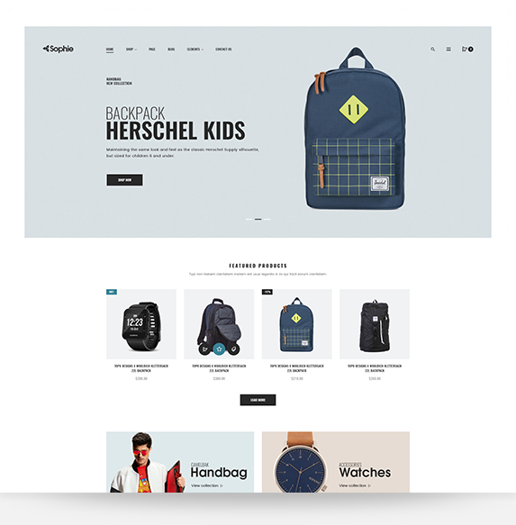 Backpacks Shopify Theme