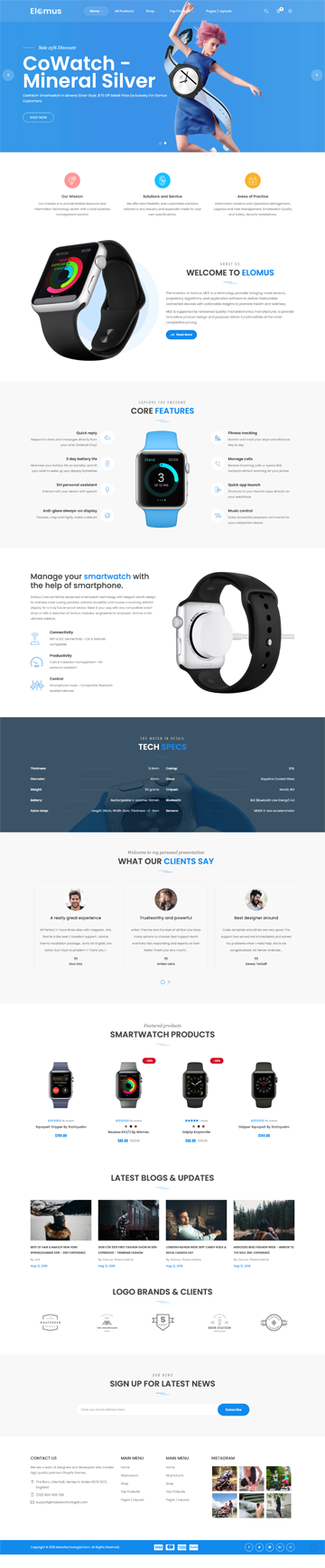 Smartwatch Shopify Template